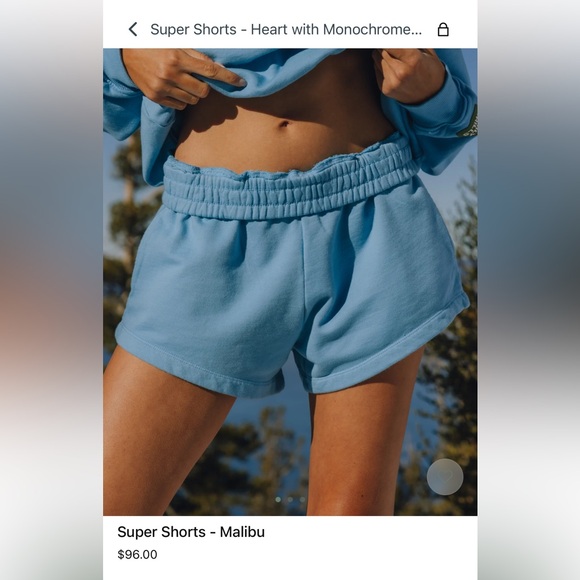 Daily Drills/ super short Malibu Women's Blue Shorts - Picture 1 of 2